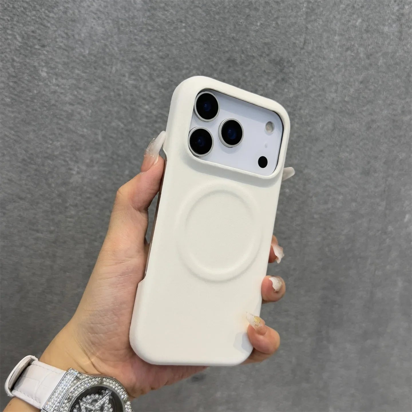 Soft Leather iPhone Case with MagSafe Charging