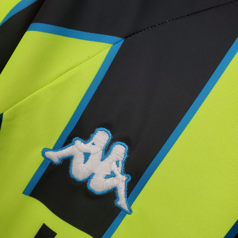 Camisa Manchester City Retrô 1998/1999 - Amarela e Preta