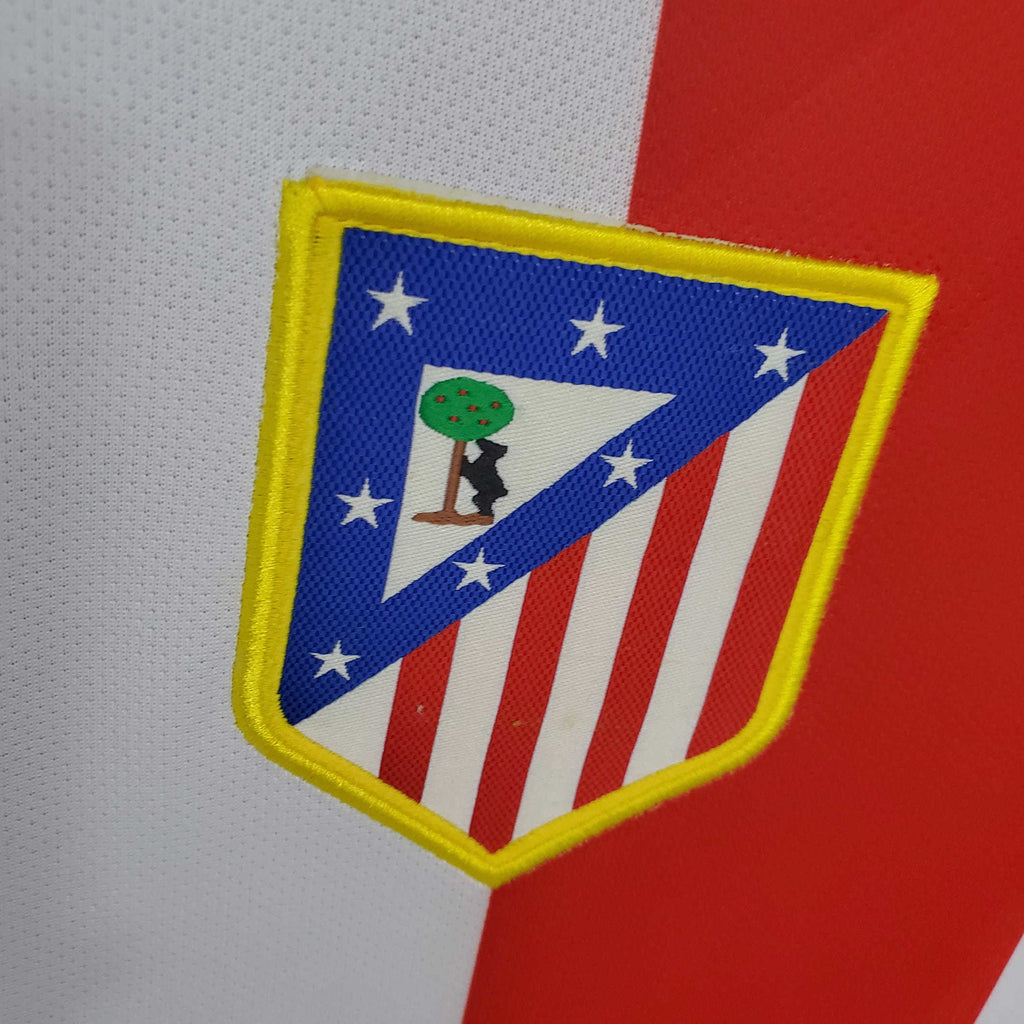 Camisa Atlético de Madrid Retrô 2014/2015 - Branca e Vermelha