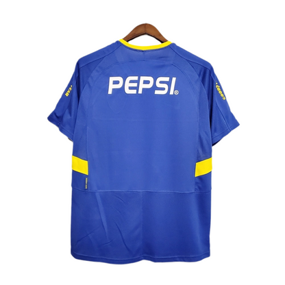 Camisa Boca Juniors Retrô 03/04 Azul e Amarela