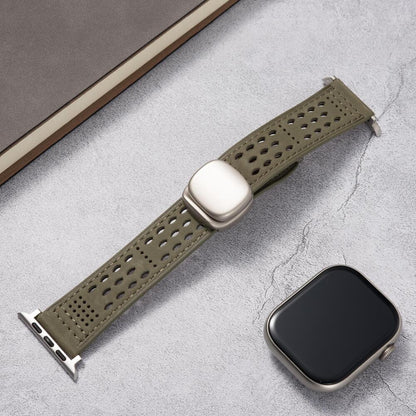 Breathable Leather Strap For Apple Watch