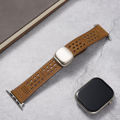 Breathable Leather Strap For Apple Watch