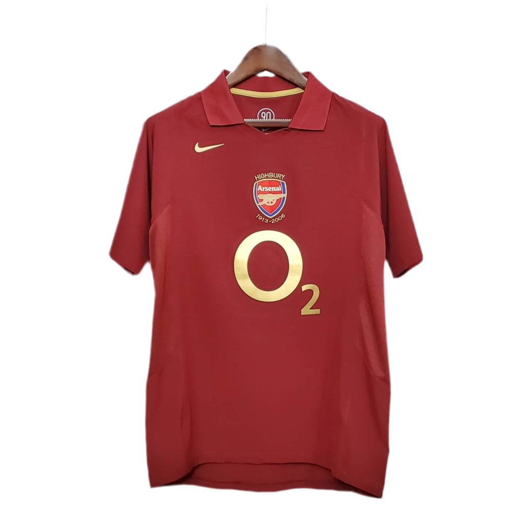 Camisa Arsenal Retrô 2005/2006 - Vinho