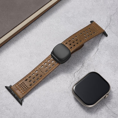 Breathable Leather Strap For Apple Watch