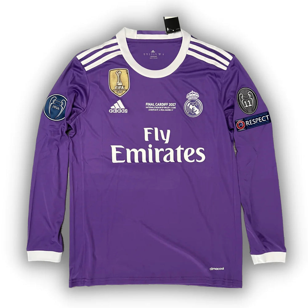 Camisa Manga longa Real Madrid com 6 Patches - Ronaldo #7
