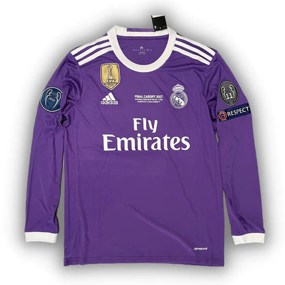 Camisa Manga longa Real Madrid com 6 Patches - Ronaldo #7