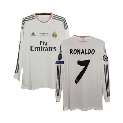 Camisa Manga Longa Real Madrid 13/14 - Final da Liga dos Campeões - Ronaldo #7