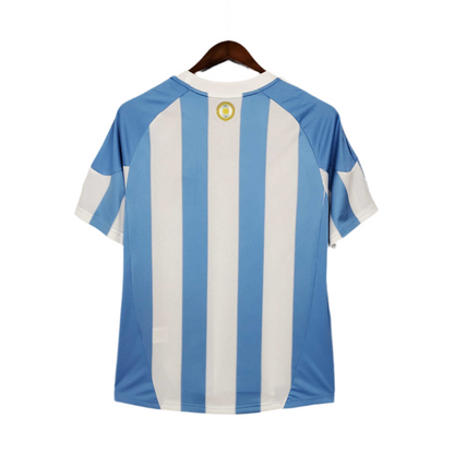 Camisa Argentina Retrô 2010 Azul e Branca