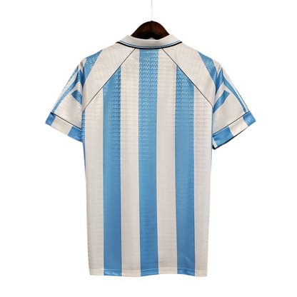 Camisa Seleção Argentina Retrô 1997-1998 Azul e Branca -