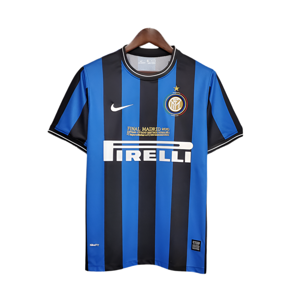 Camisa Inter de Milão Retrô 2010 - Azul e Preta