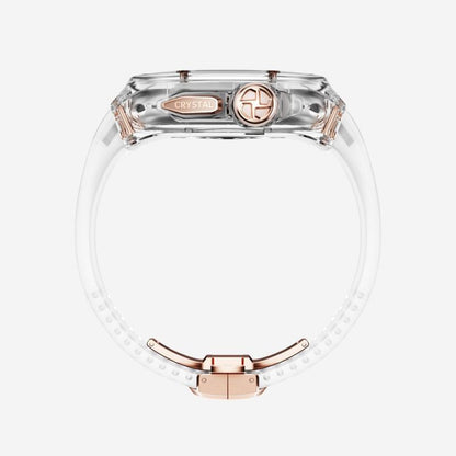 RM Crystaluxe Series - Fluororubber Band Crystal Case Retrofit Kit For Apple Watch