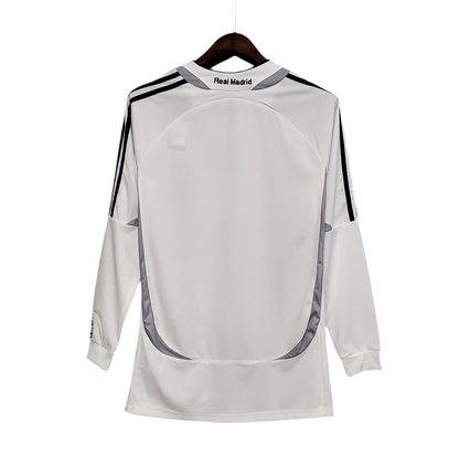 Camisa Manga Longa Real Madrid 06/07 - Branco