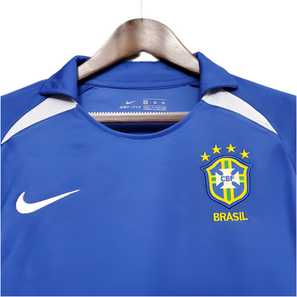 Camisa Seleção Brasileira Retrô 2002 Azul -