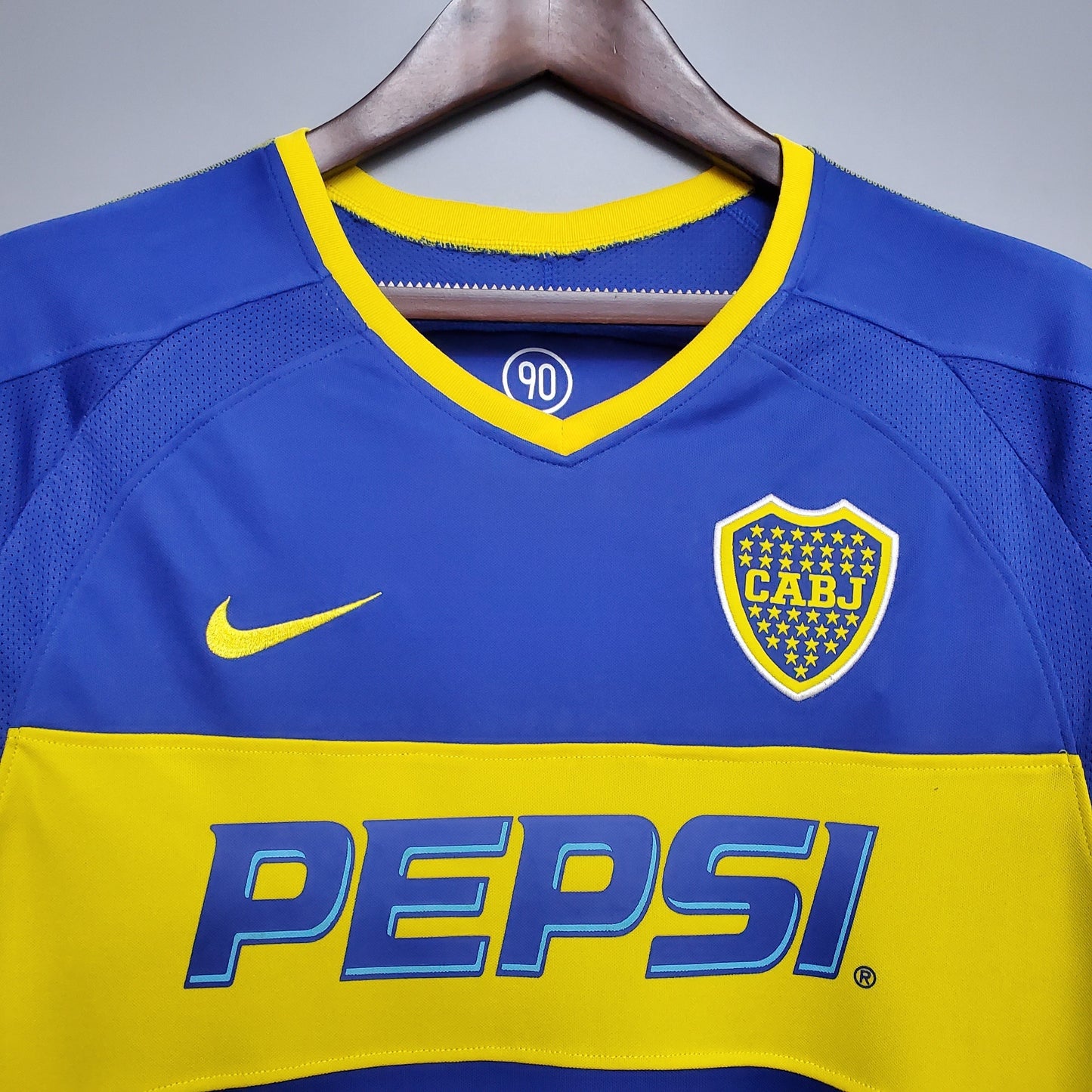 Camisa Manga Longa Boca Juniors 03/04 - Azul e Amarelo