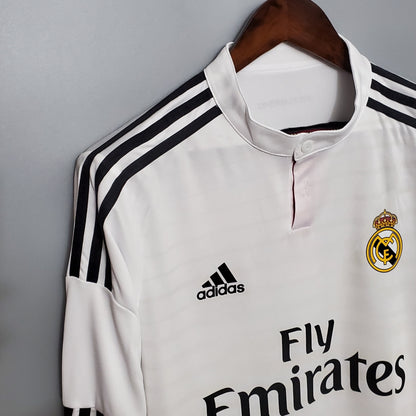 Camisa Manga Longa Real Madrid 14/15 - Branco