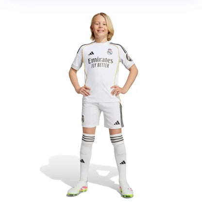 Kit Infantil Real Madrid I 25/26 - Com Meias