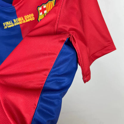 Camisa Barcelona Retrô com Patch UEFA 2008/2009 - Azul e Vermelho