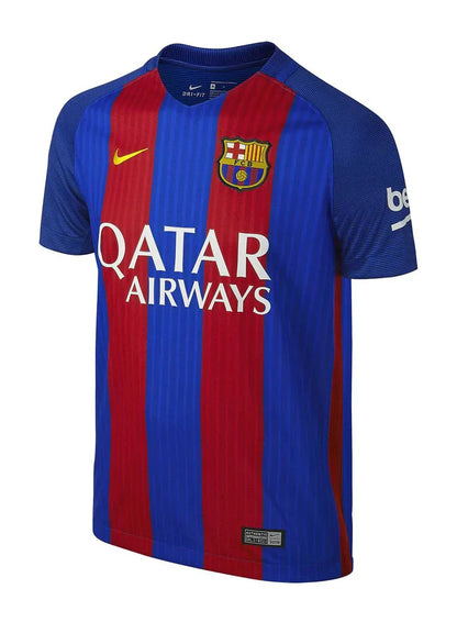 Camisa Barcelona I Retrô 16/17 - Azul