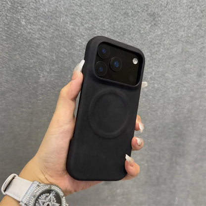Soft Leather iPhone Case with MagSafe Charging