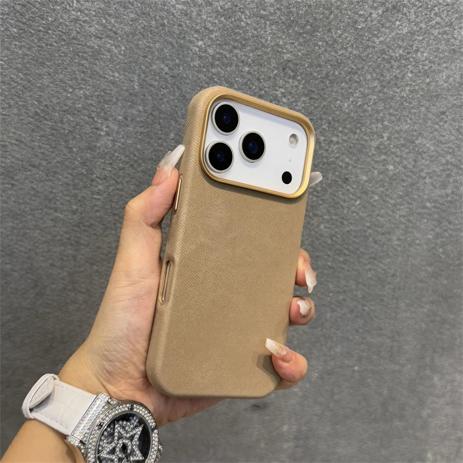 iPhone case with Comfort Fabric and MagSafe Charging.