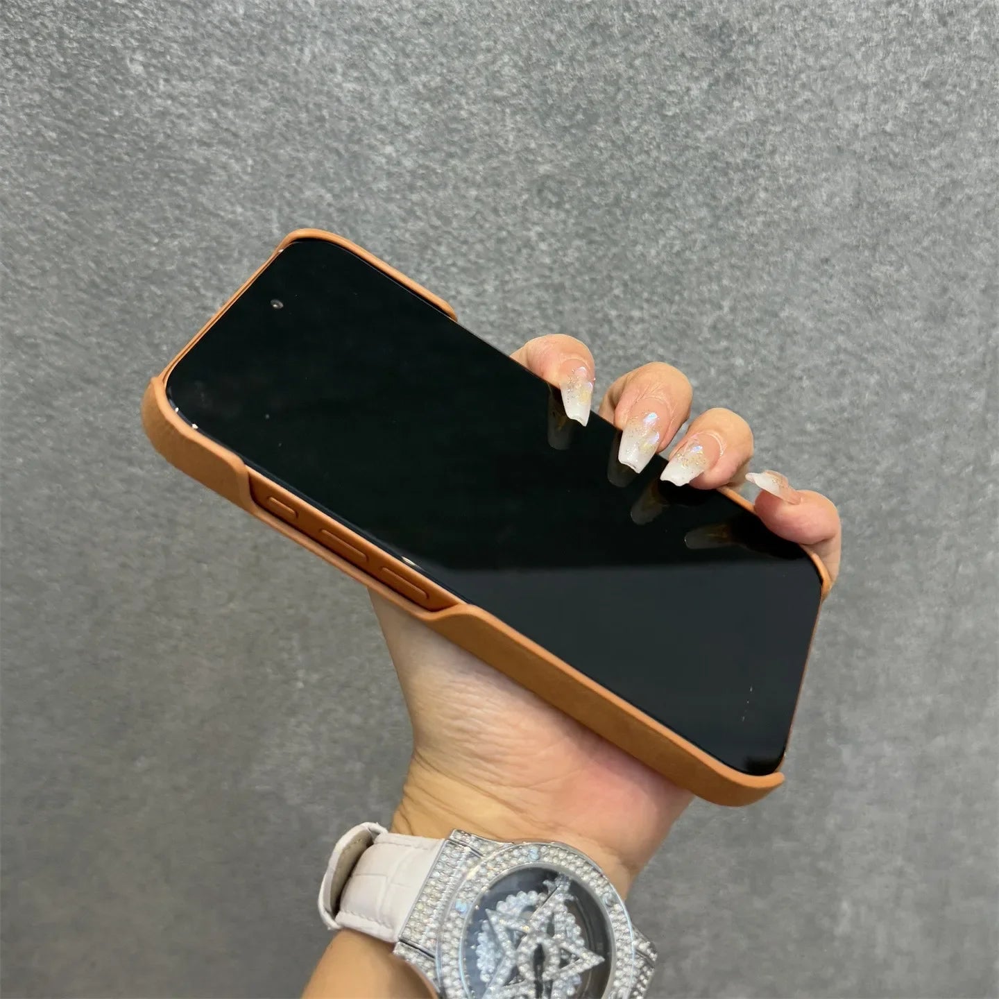 Soft Leather iPhone Case with MagSafe Charging
