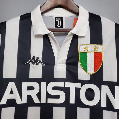 Camisa Juventus Retrô 1984/1985 - Preta e Branca