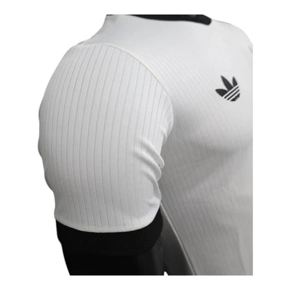 Camisa Seleção Alemanha Edição de Aniversário I 25/26 - Jogador Adidas Masculina - Branca com detalhes em preto