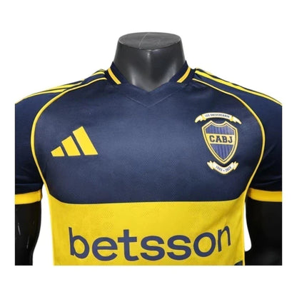 Camisa Boca Juniors I 25/26 - Jogador Adidas Masculina - Azul com detalhes em amarelo